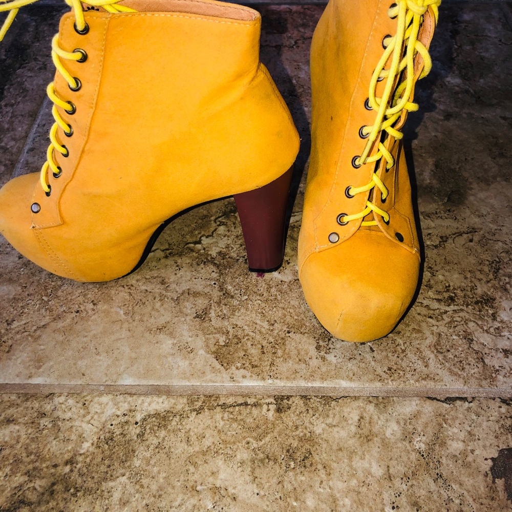 Tan Work Boots With Heels
